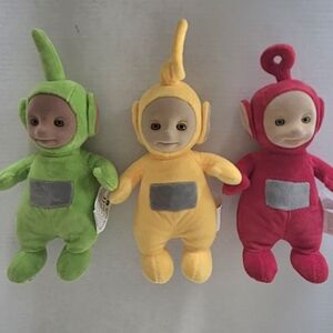 2016 9" Teletubbie Plush Toy Lot - Dipsy Po & LaLa
